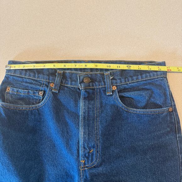 Vintage 505 Red Tag Levi's 33 X 36 Medium Wash Straight Leg USA Casual Western - Picture 5 of 6